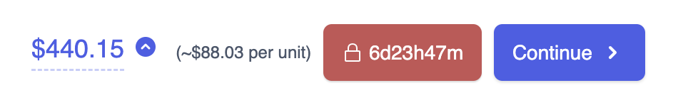Locked quote and countdown